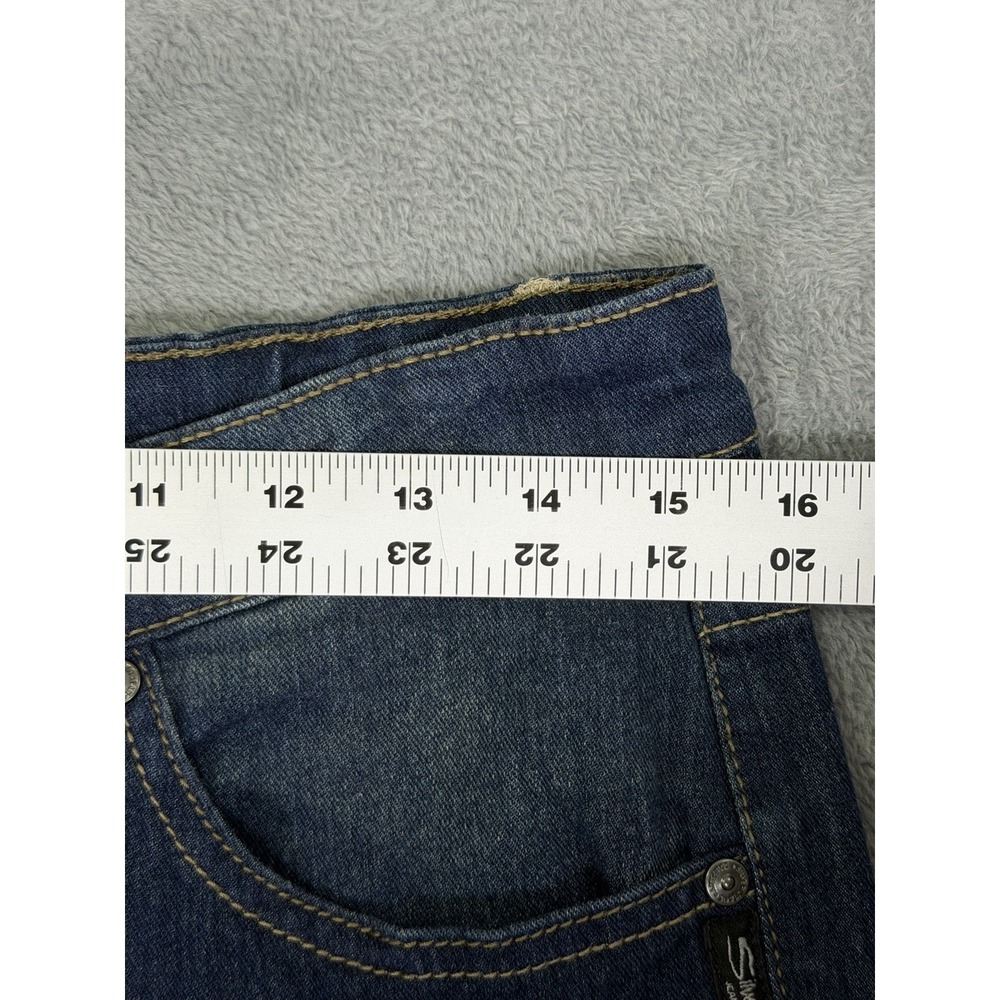Silver Jeans Boys 16 Blue Dark Wash Zane 1214 Relaxed Straight Adjustable Waist‎ - Picture 3 of 9